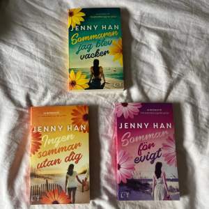Jenny Hans populära bokserie med 3 böcker. Bok 1: Sommaren jag blev vacker, bok 2: Ingen sommar utan dig, och bok 3: Sommar för evigt. Alla tre är i väldigt bra skick🤩🤩