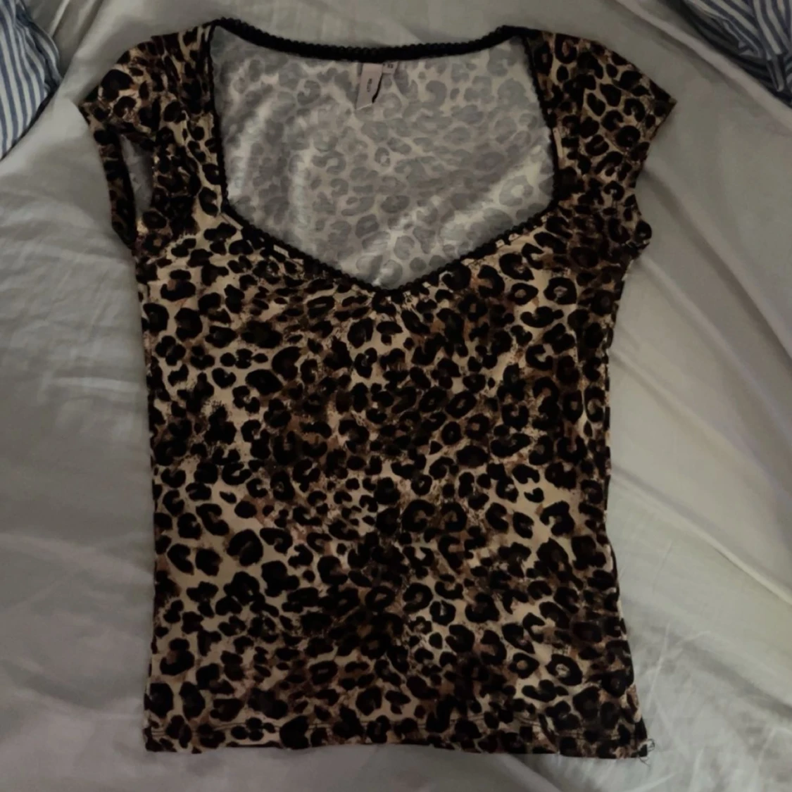Leopardmönstrad topp - 90