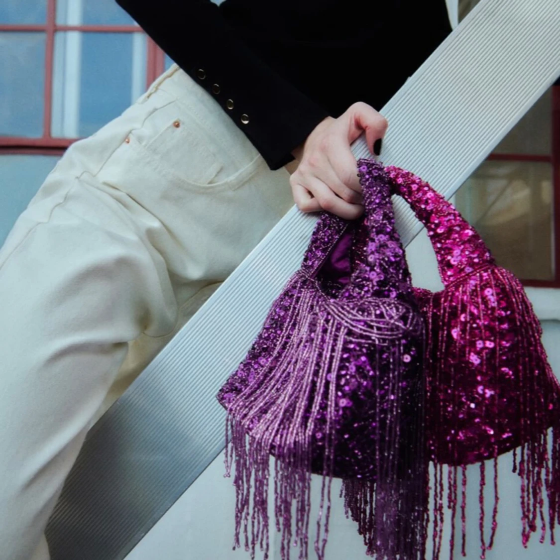 Zara paljett väska  - 90