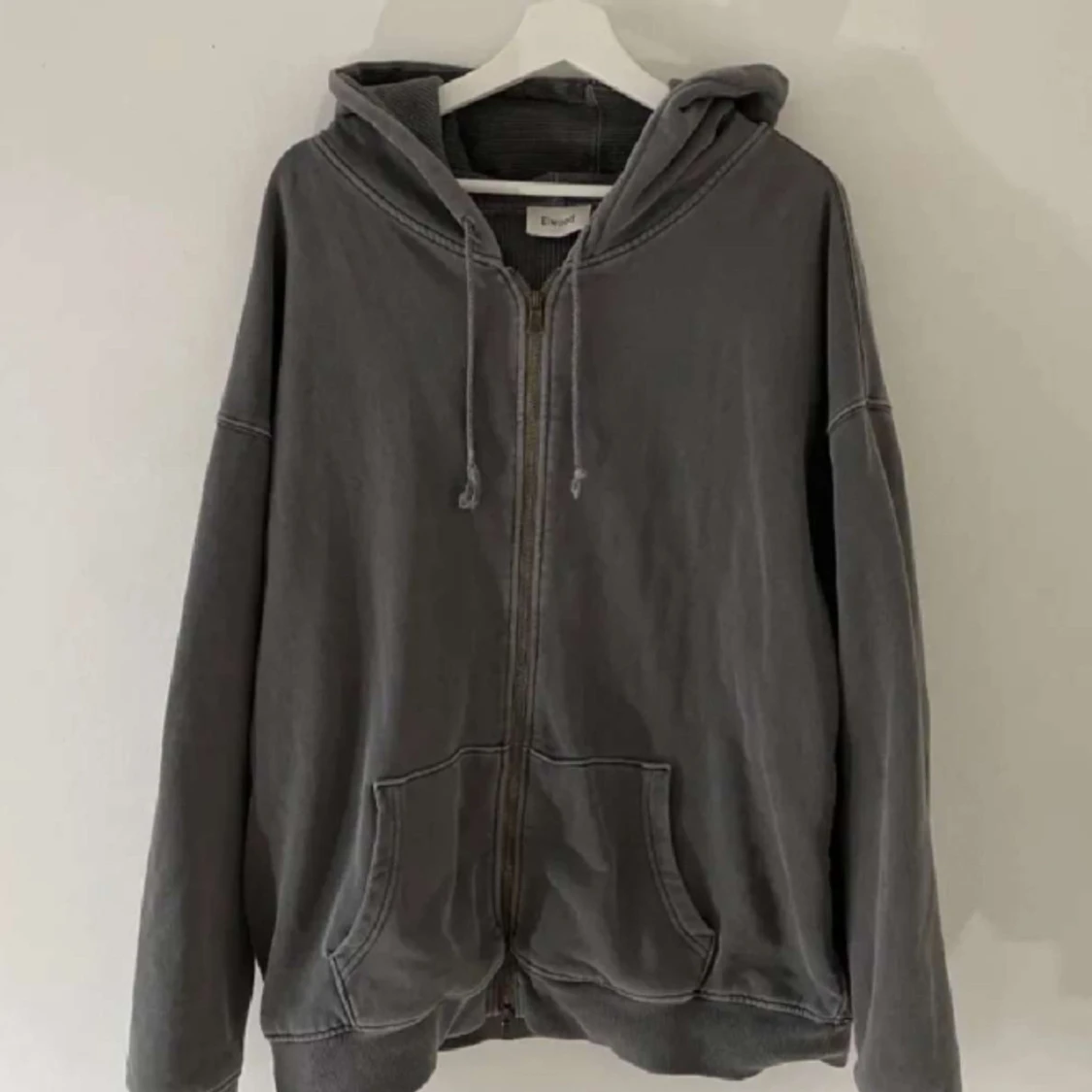 Heavyweight grå zip-up - 90