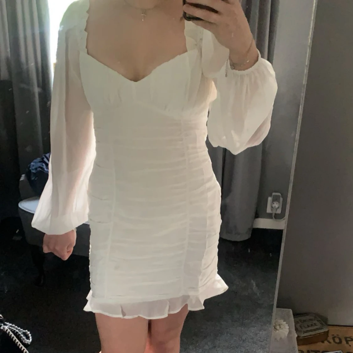 Vit klänning från Nelly  - 90