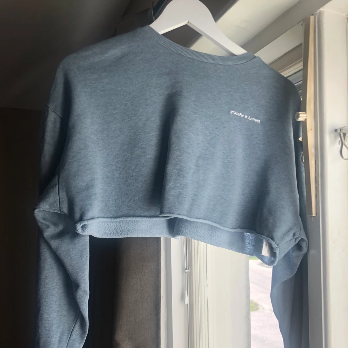 Croppad sweatshirt