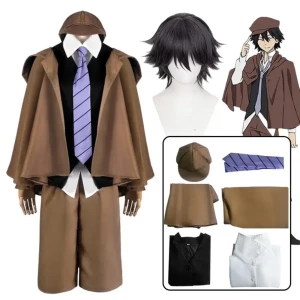 Ranpo cosplay - Använd på 1 con men har inga skador, peruk ingår !!