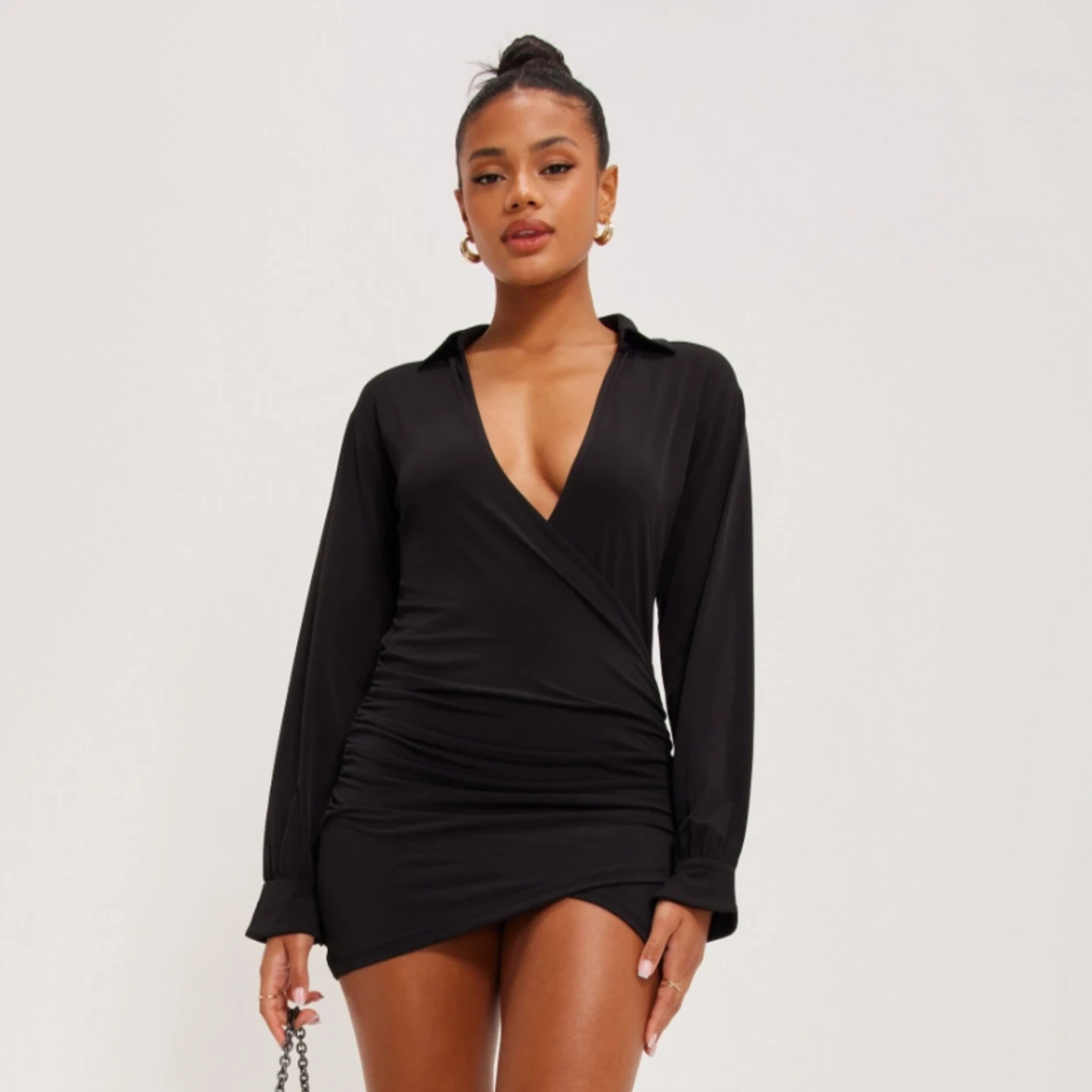 Loose wrap miniklänning  - 92