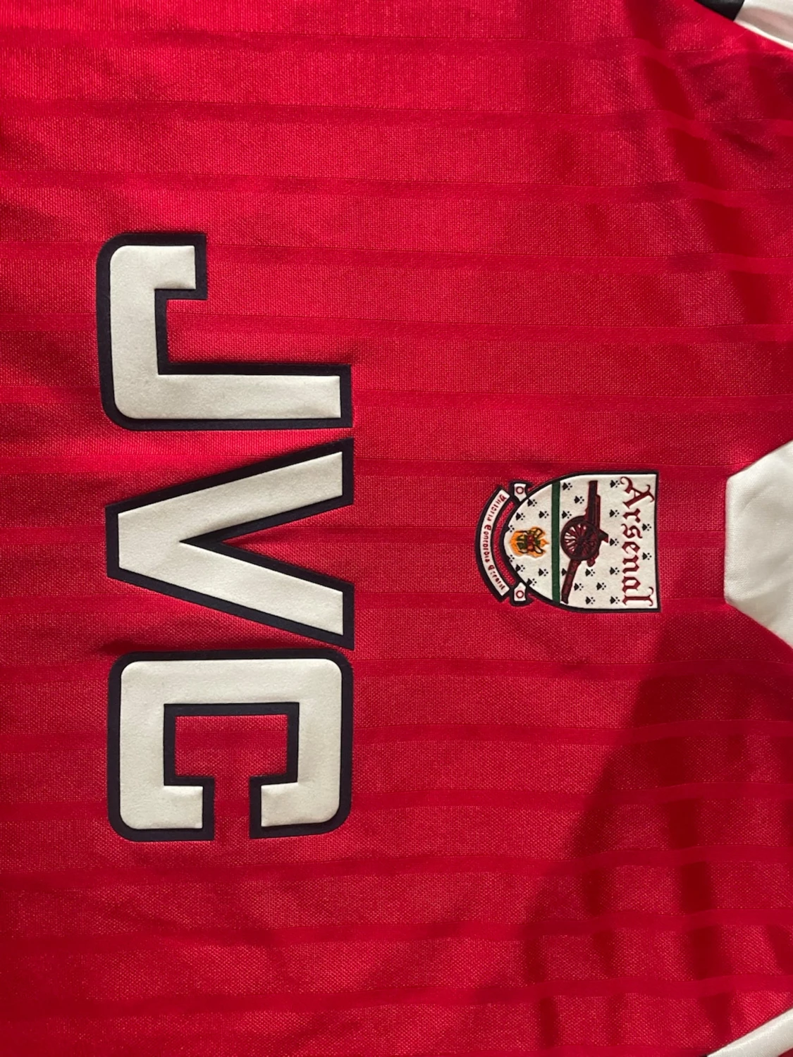 Arsenal retro matchtröja röd/vit - 2