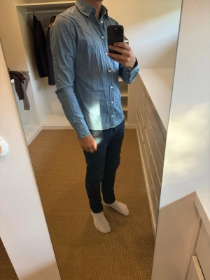 Jeans skjorta Eton - Jeans skjorta från Eton - Storlek S - Skick 8,5/10 - Super slim