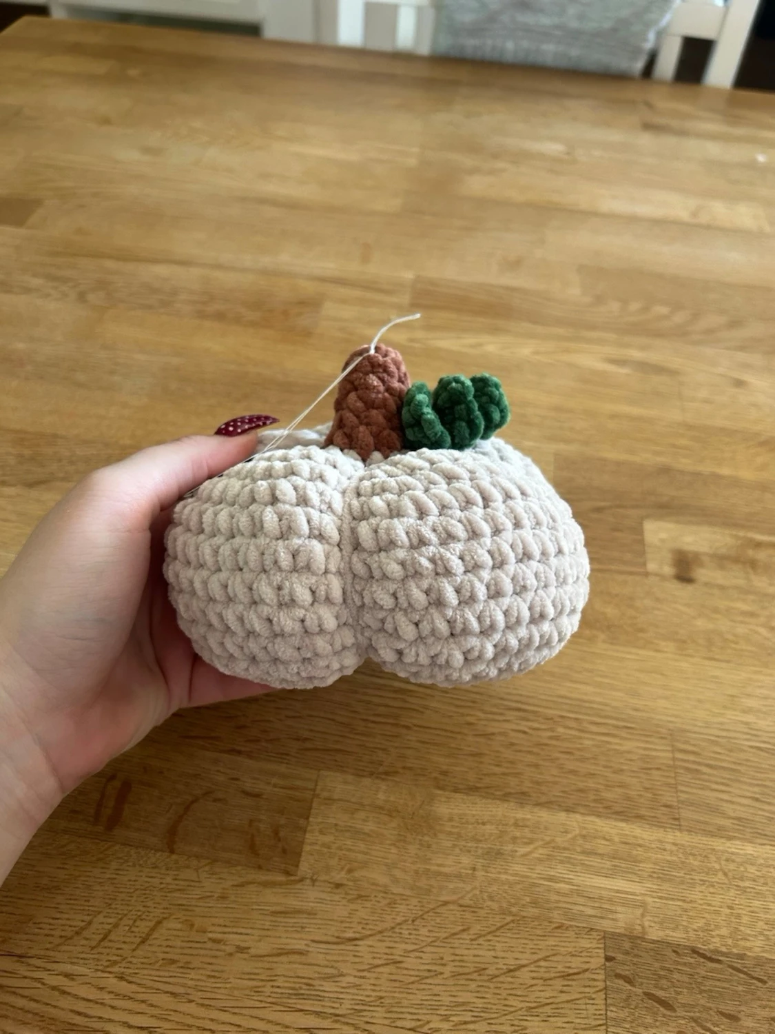Virkad beige pumpa - 2