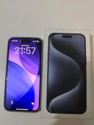 iPhone 15 pro Max 1TB,Blue - Hej Iphone 15 pro Max 1TB Blue Titanium  Batteriet health 100% Ingen repor eller skador   Ingår  Lådan  Skal  Laddare 🔌
