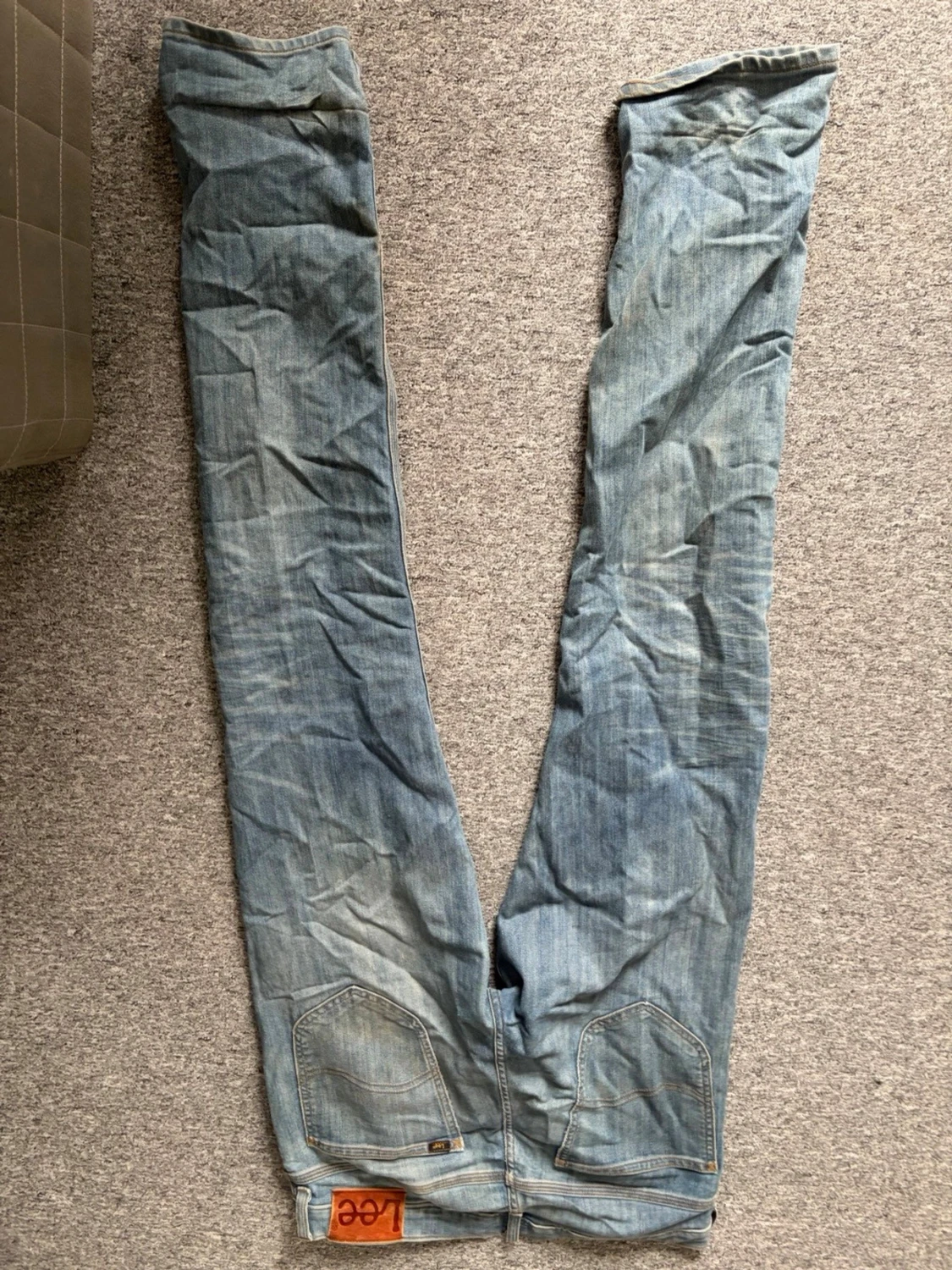 Ljusblå raka jeans från Lee - 1