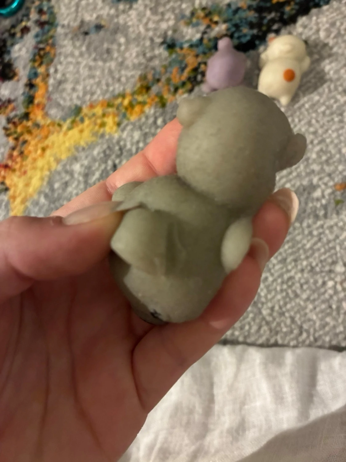 Tre små squishies djurfigurer - 1