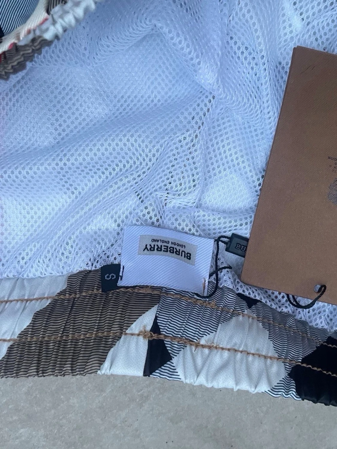 Rutig shorts med snörning - 2
