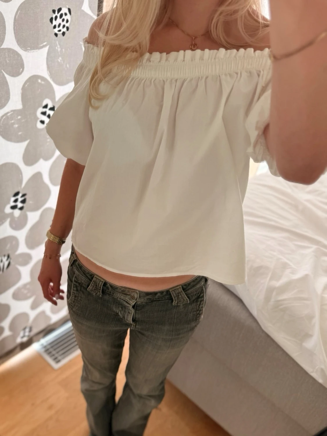 Vit offshoulder blus  - 1