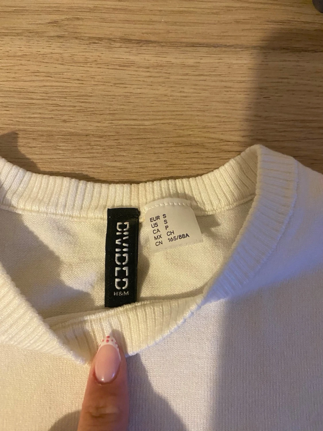 Vit kortärmad t-shirt i bomull - 2