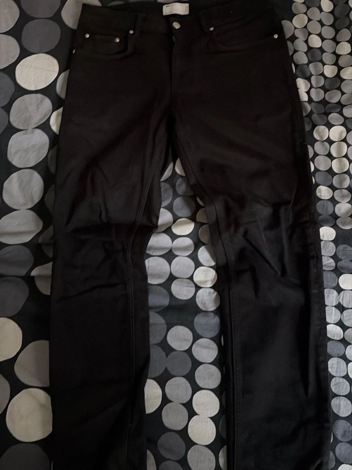 Svarta slim fit jeans - 1