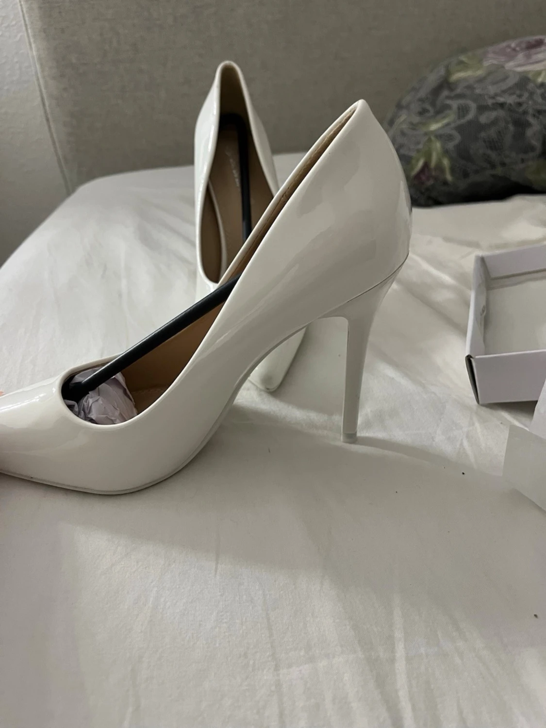 Vita pumps/klackeskor - 1