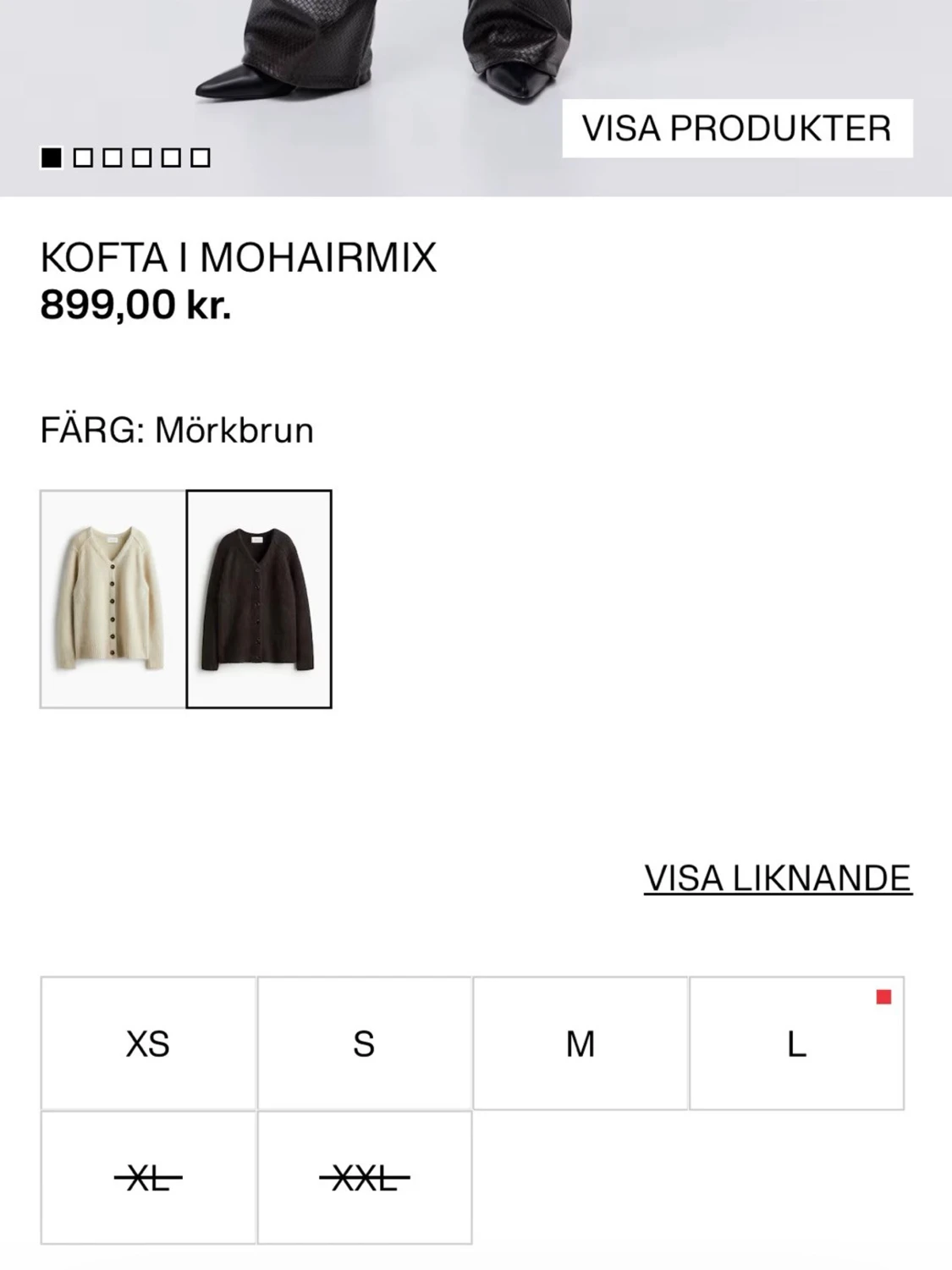 Brun kofta i mohairmix från H&M - 6
