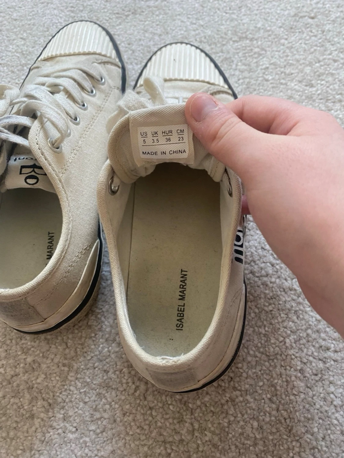 Beiga sneakers från Isabel Marant - 2