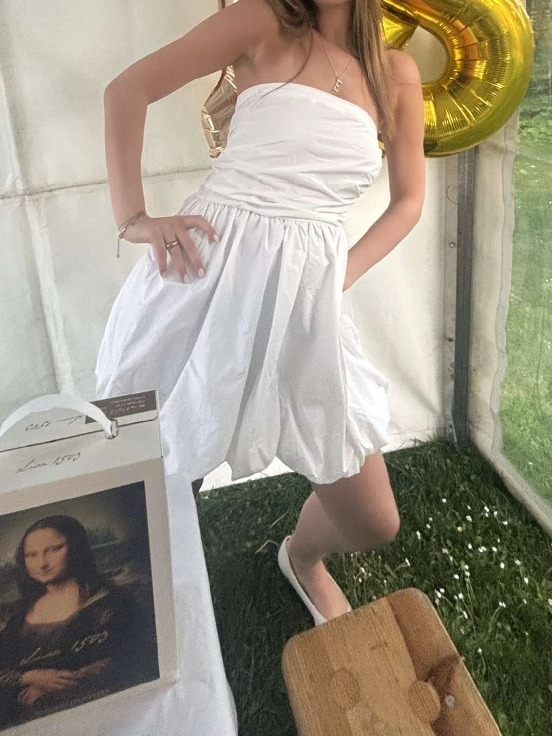 Bandeau mini klänning - 2