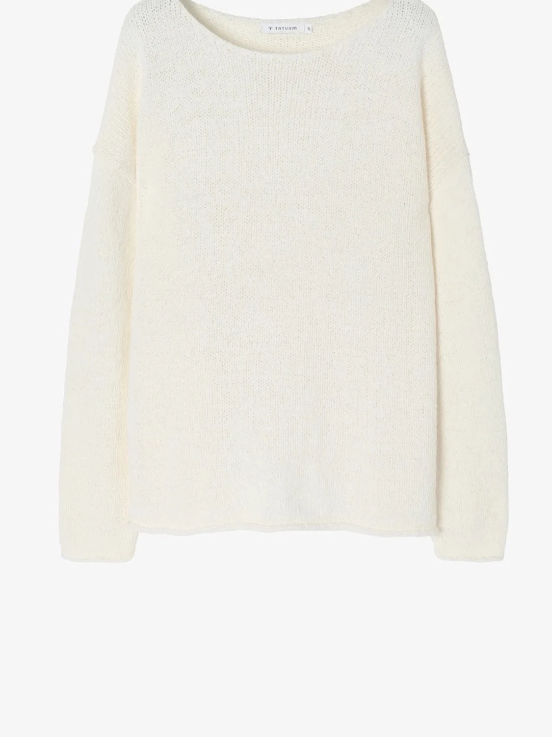 Vit stickad tröja från Tatuum