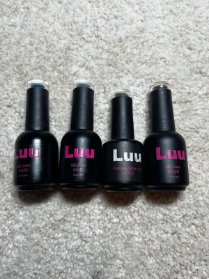 Luunails gellack - 4st gellack från Luu Nails, oanvända. Den ljusblå är såld