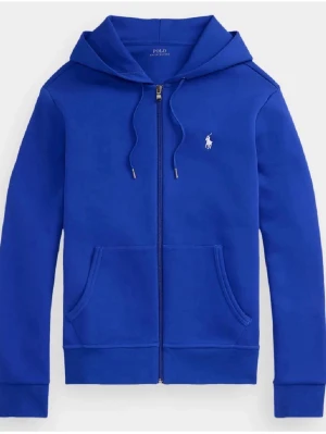 Blå hoodie från Polo Ralph Lauren - Snygg blå hoodie med dragkedja från Polo Ralph Lauren. Klassisk design med huva och snören, två stora fickor framtill och den ikoniska vita logon på bröstet. Perfekt för en avslappnad och cool look. Materialet är mjukt och bekvämt.