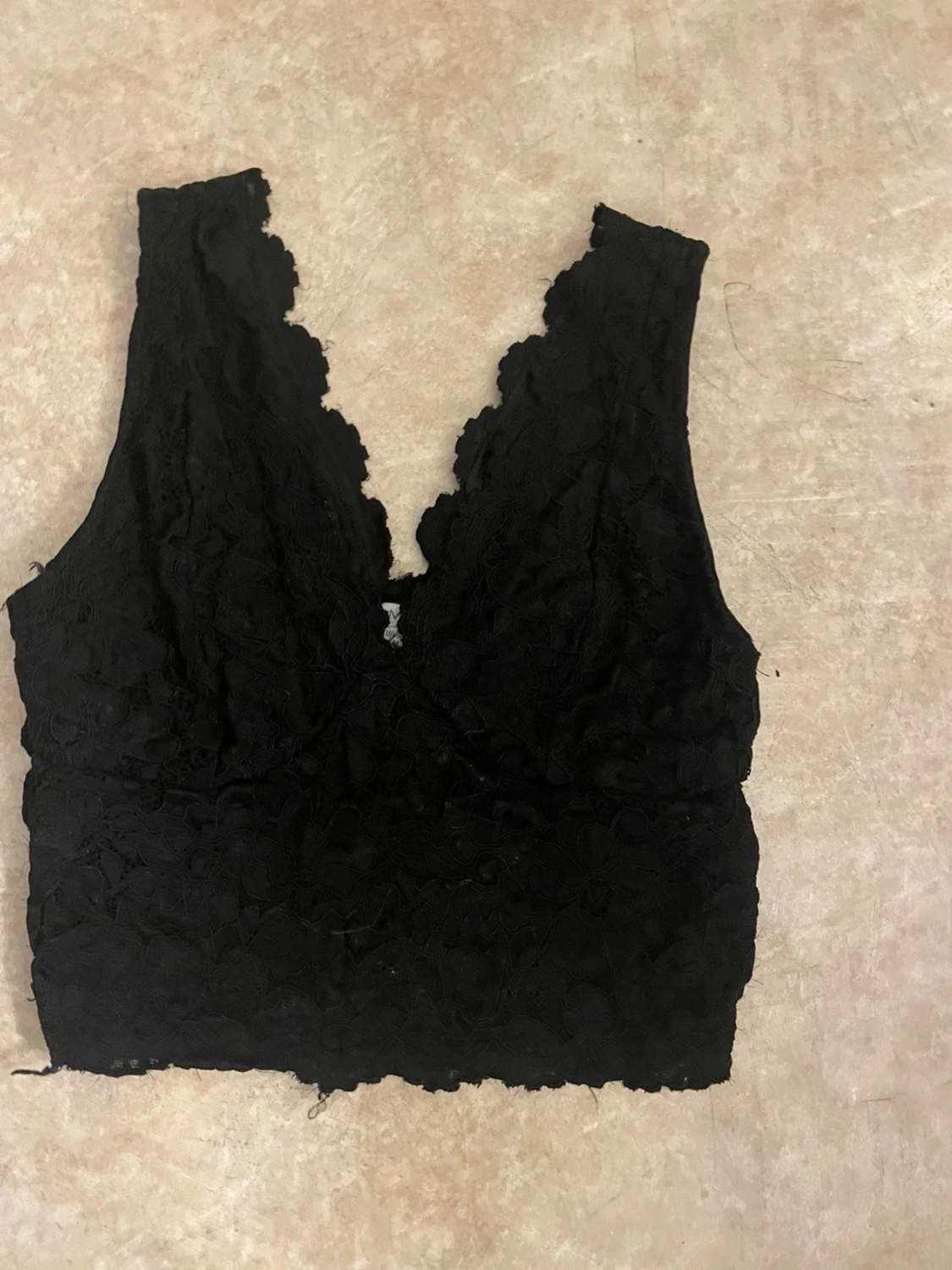 Svart spets topp - 1