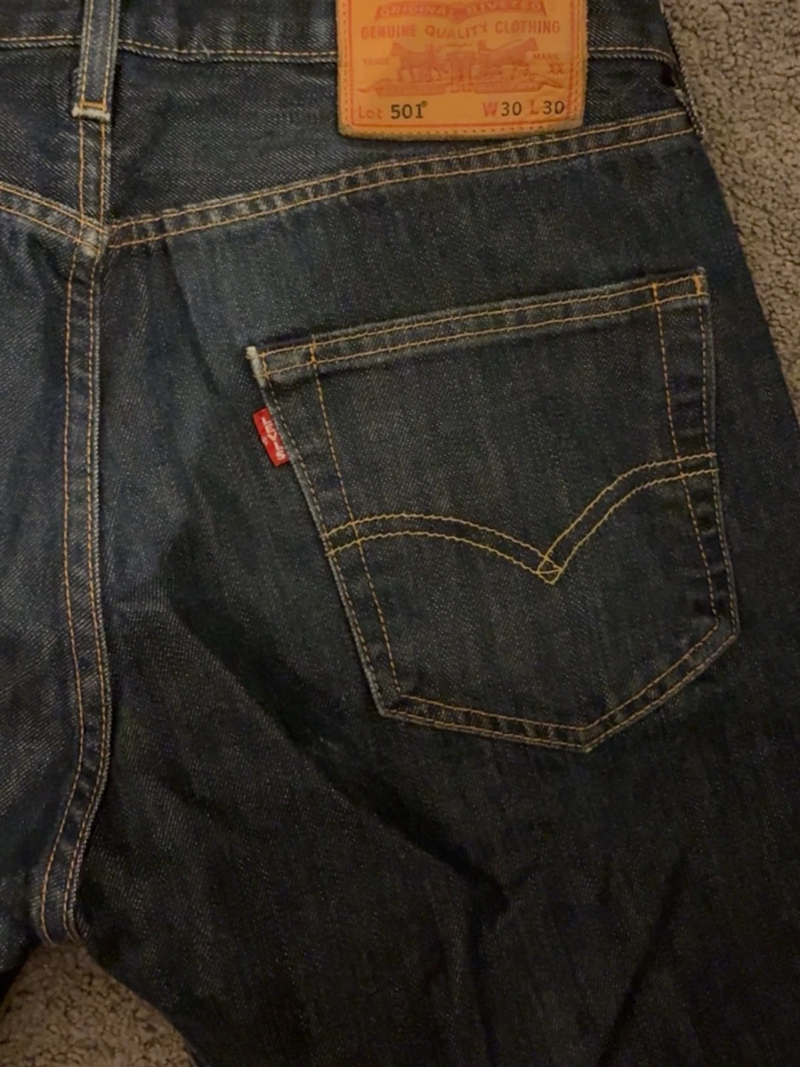 Mörkblå Levi's Premium jeans - 3