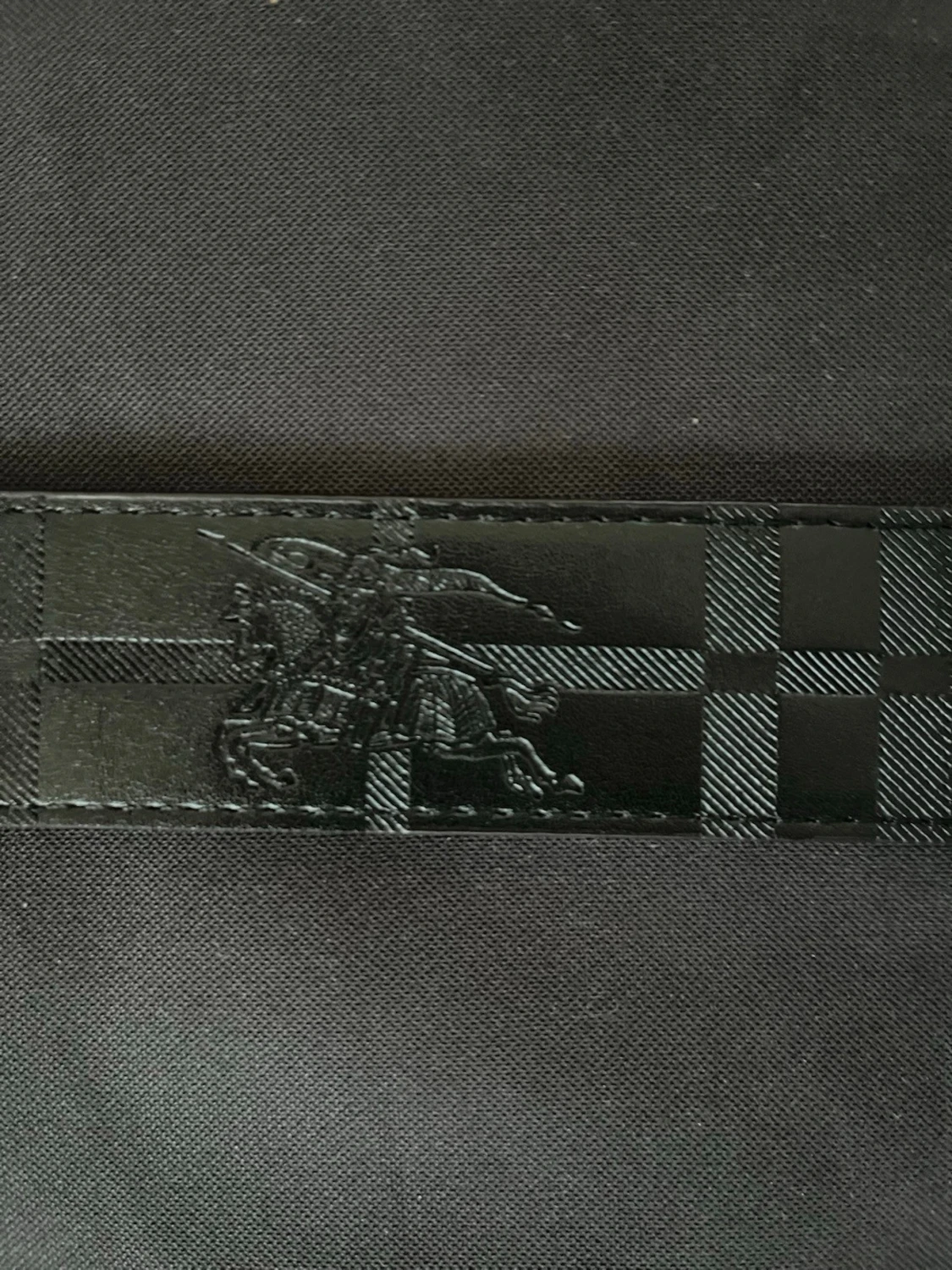 Beige rutigt Burberry-bälte - 5