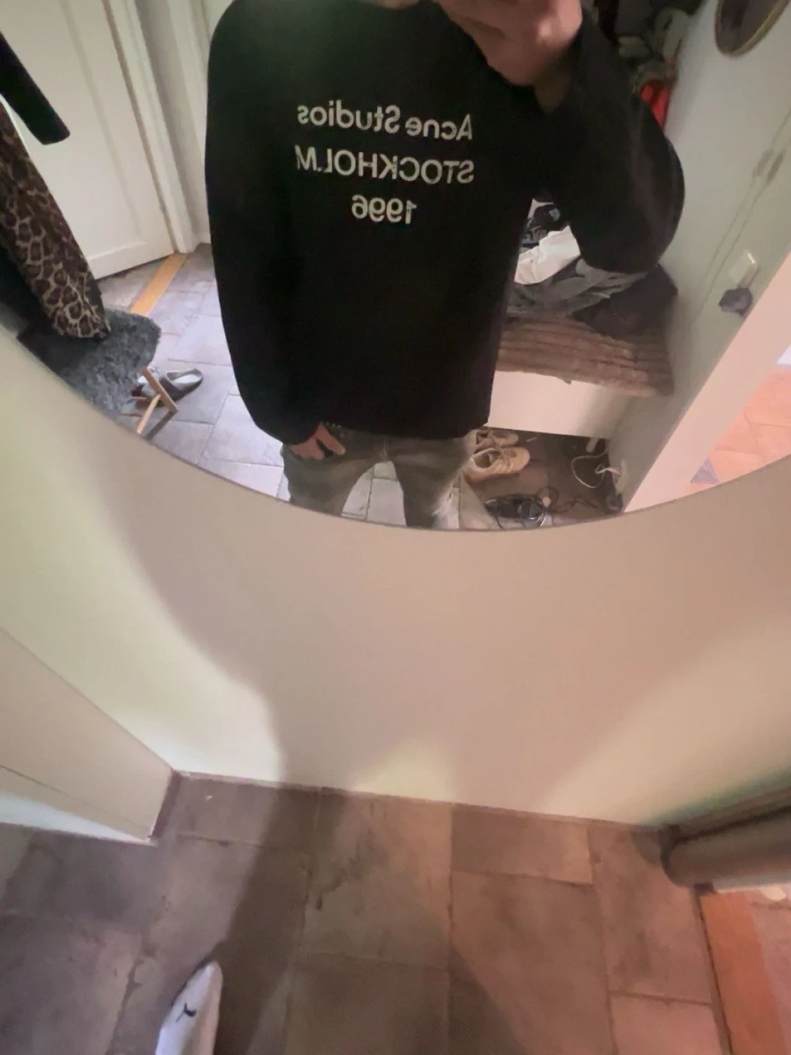 Svart långärmad topp Acne Studios - 3
