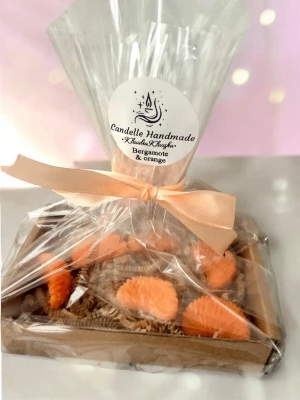 Doftvax av sojavax för aromalampor - Doftvax av sojavax för aromalampor.  🌿 Doft: bergamott & apelsin En fräsch, citrusaktig doft med en mjuk ton av bergamott och söt apelsin. Perfekt för att skapa en mysig och avslappnande atmosfär hemma.  🍊 Form: 6 små mandariner ⚖️ Vikt: ca 20 g 🕯️ Sojavax – naturligt och drygt 🏡 För användning i keramiska aromalampor