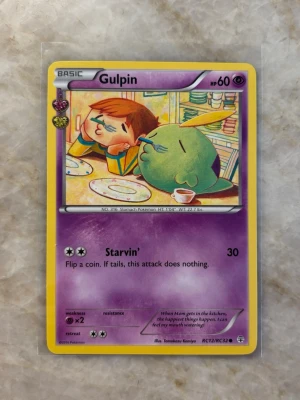 Pokemon Kort Gulpin 2016 - Säljer mitt 2016 kort av Gulpin. Om jag skulle ge en PSA rating är det en stark 7a