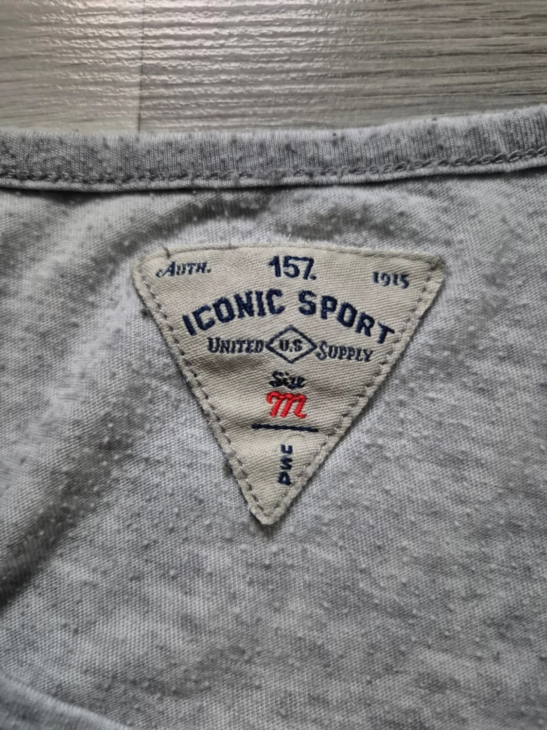 Grå Iconic t-shirt med tryck - 2