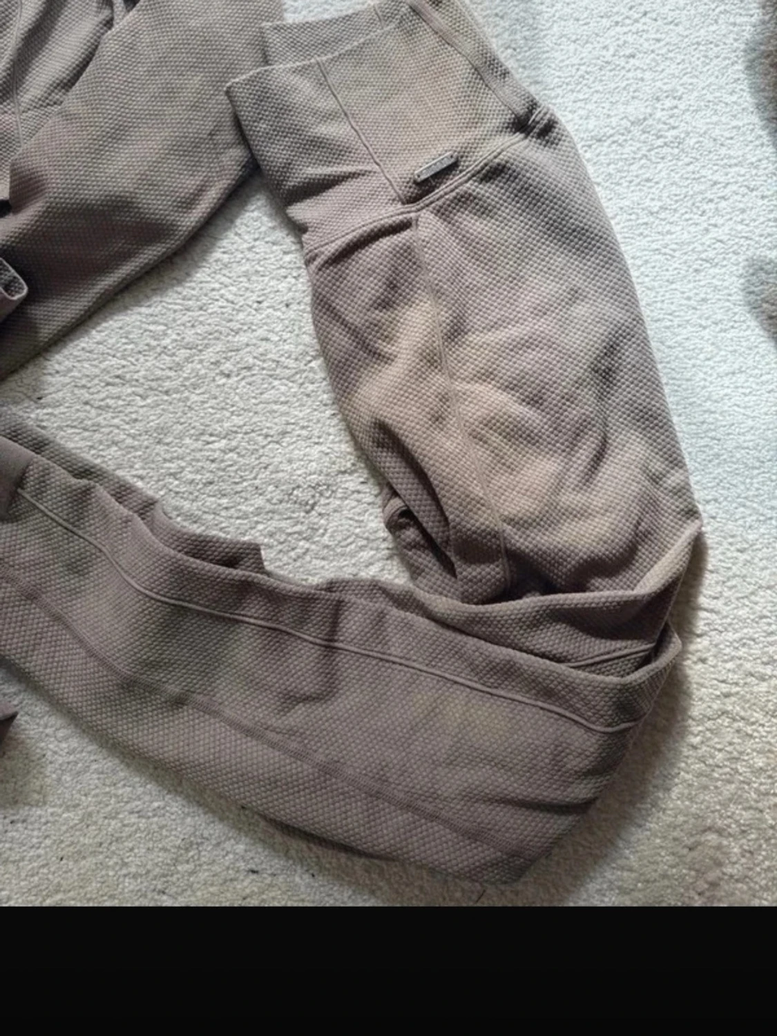 Beige seamless träningsset - 3