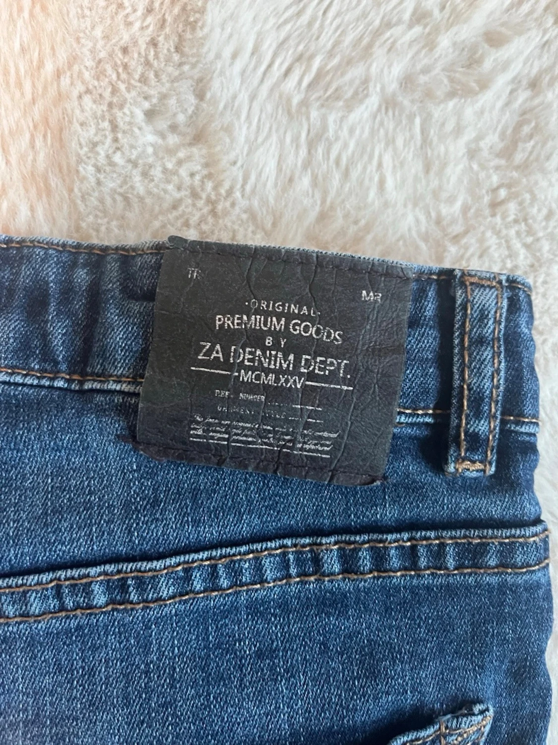 Mörkblå skinny jeans - 2