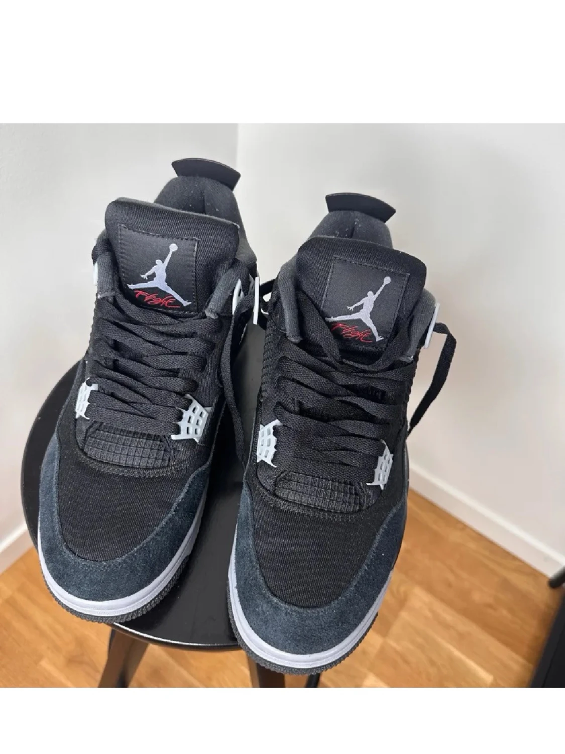 Svarta Air Jordan 4 Retro sneakers | 45 - 2