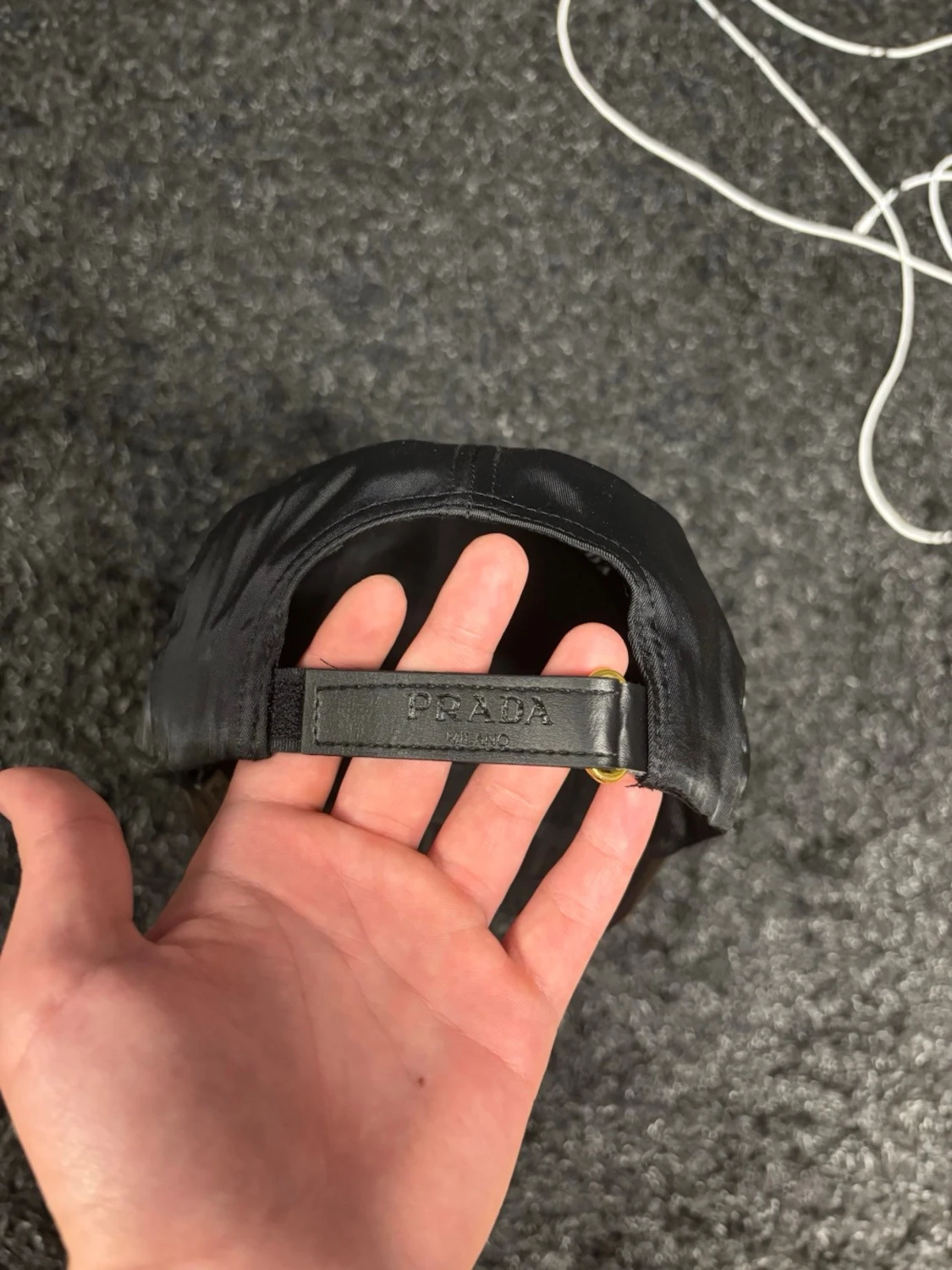Svart keps från Prada i nylon - 3