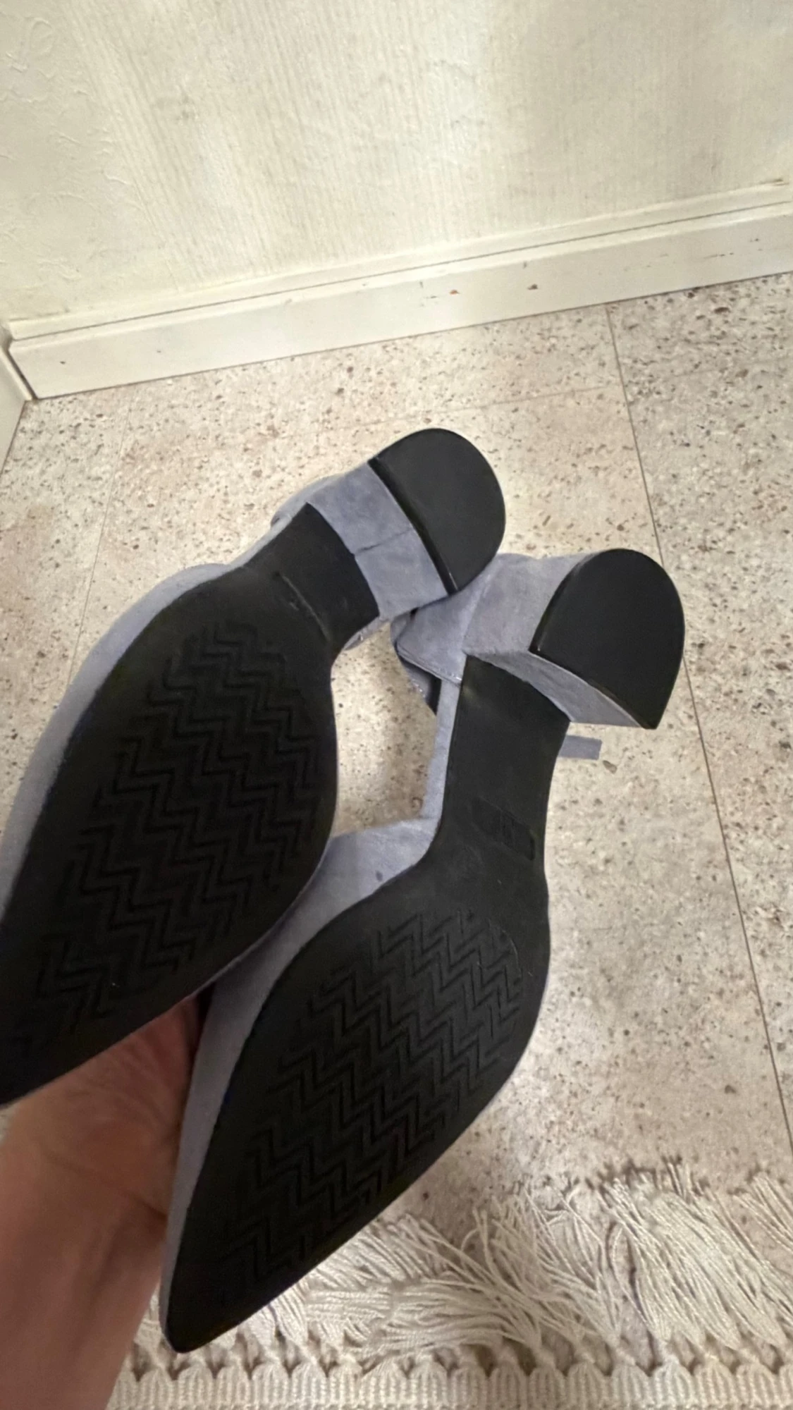 Grå ballerinaskor med klack från H&M - 2