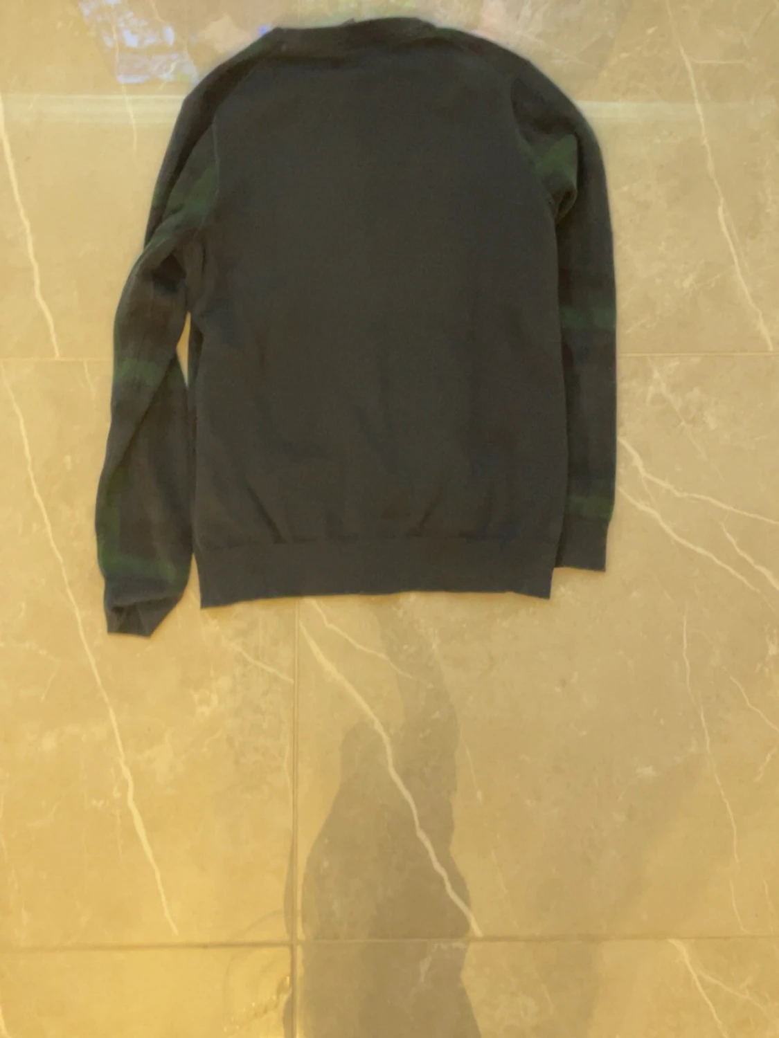 Mörkblå rutig stickad tröja Lyle & Scott - 2