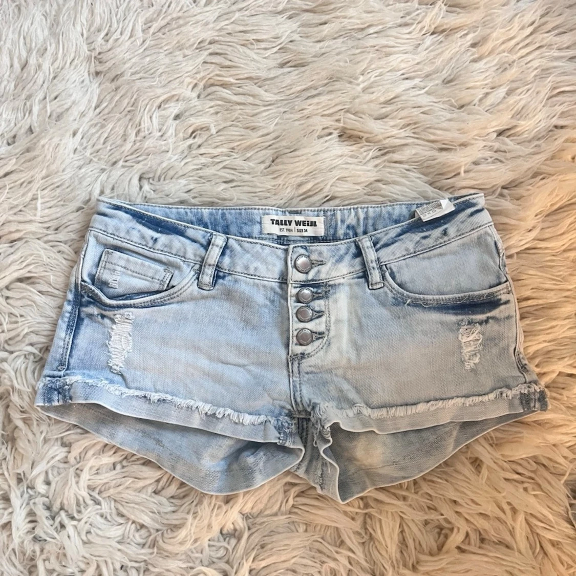 J21 Superlågmidjade jeansshorts  - 3