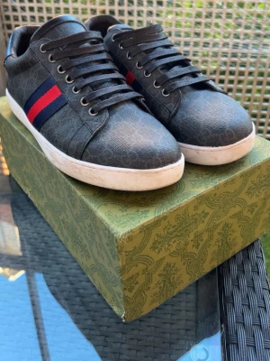 Gucci Ace - Säljer nu mina Gucci ace på grund av att dom är för små, använt dom endast 2 gånger och är i mycket bra skick. Box ingår!