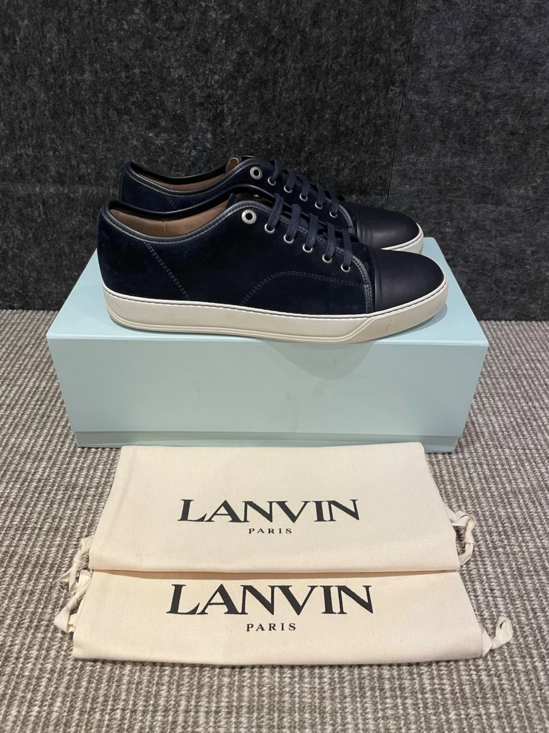 Marinblå Lanvin Skor(nyskick) | Sneakers