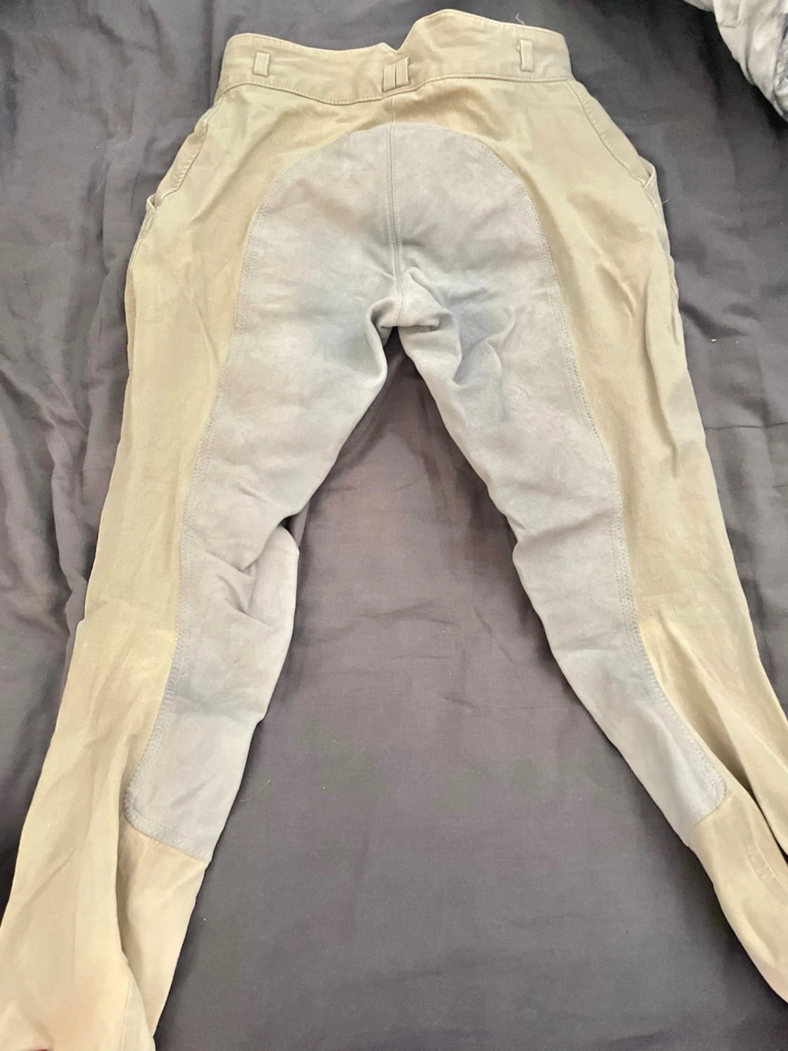 Beige ridbyxor med förstärkning - 5