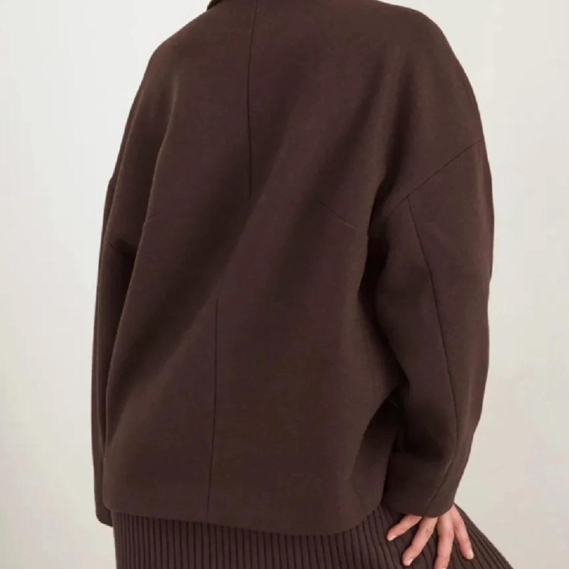 Brun oversized ullrock - 1