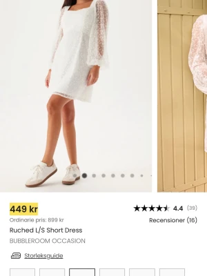 Studentklänning🤍 - Jättesöt studentklänning som ja endast använde på studentfotograferingen