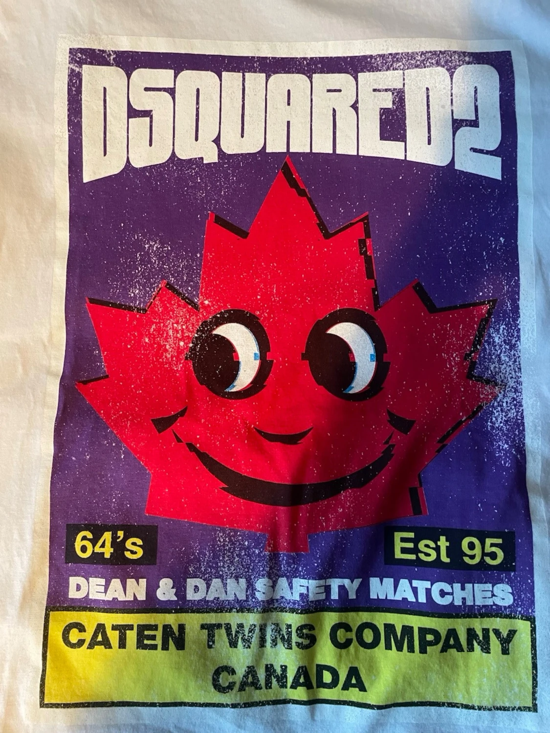 Vit Dsquared2 t-shirt med tryck - 3