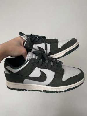 Nike Dunk sneakers - Nike Dunk Low sneakers i grått och mörkgrönt. Skön passform och tidlös design.