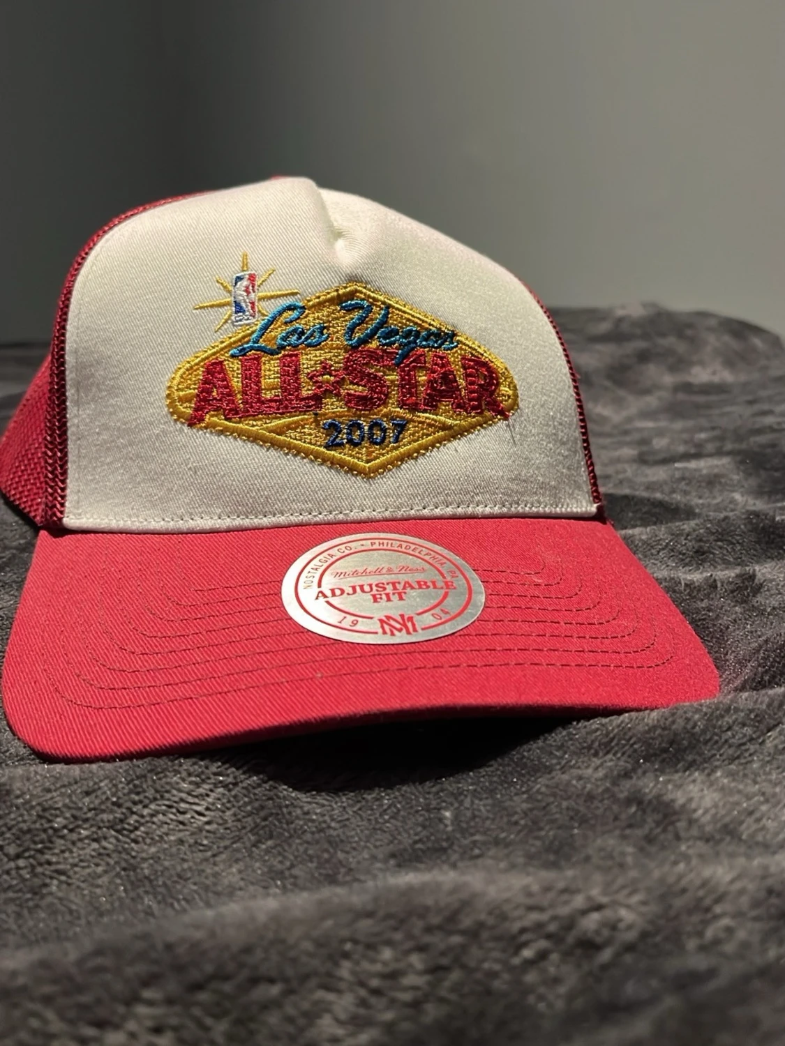 NBA All Star 2007 keps röd/vit - 1