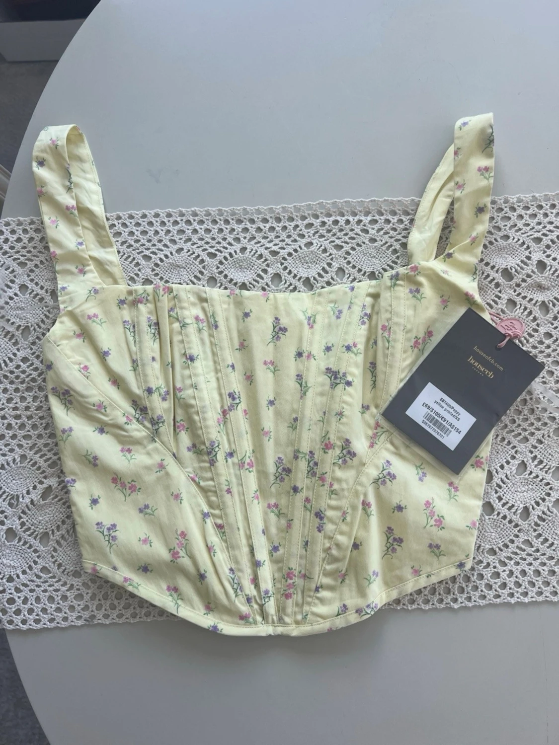 House of cb - POPPYLemon Floral Corset - 1