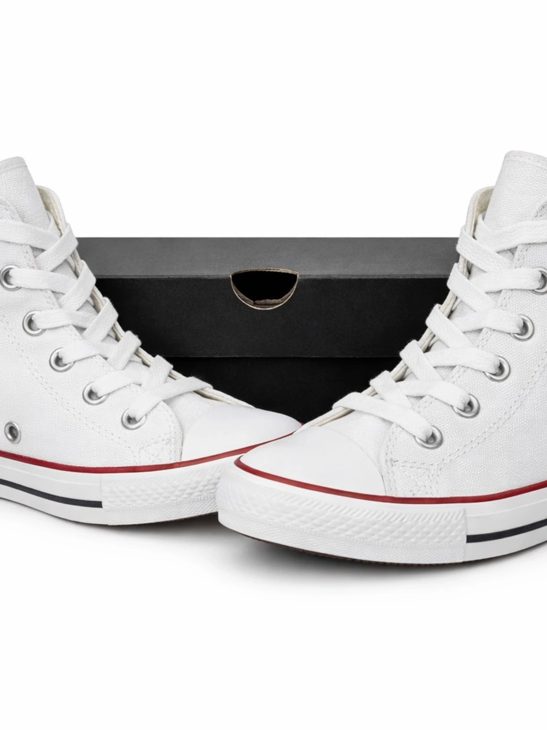 Vita Converse All Star high tops helt nya - 2