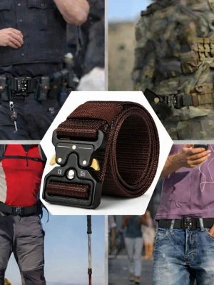 Smart flexibelt BRUNT/KAFFE allroundbälte för många tillfällen! - BRUNT BÄLTE, 125 cm långt & 3.8 cm brett. Passar midjemått mindre än 120cm.  Använder själv ett sånt bälte och är mycket nöjd!  Bältet finns i flera färger. SE DESSA ANNONSER! SVART  SKOGSGRÖNT  MARINBLÅTT  BRUNT/KAFFE BEIGE/SAND GRÅTT Det bästa med bältet är att det är "steglöst" och kan anpassas mer exakt än bälten med hål. Materialet är slitstark nylon & spännet i hårdplast. Bältet skramlar inte. Låsmekanism & nitar i spännet är i metall för att ge hållbarhet. ETT MYCKET BRA ALLROUND BÄLTE!